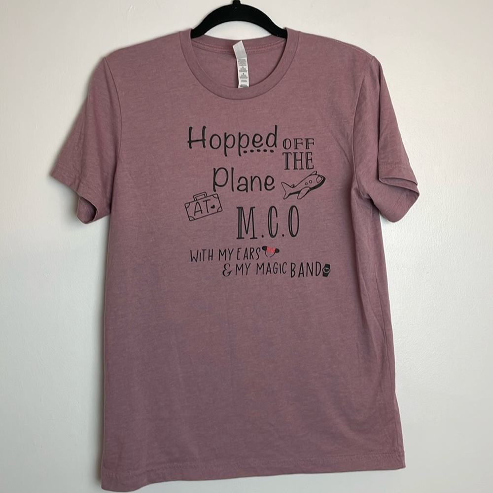 Women’s Bella & Canvas T-Shirt Walt Disney World Bound Size Medium Color Lilac